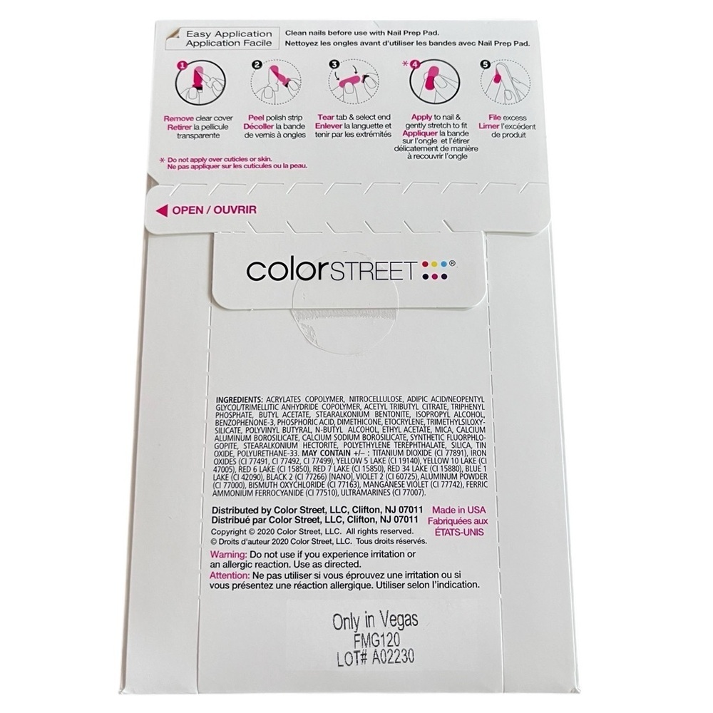 Color Street Nail Polish Strips Only in Vegas. New in sealed package. - Picture 3 of 3